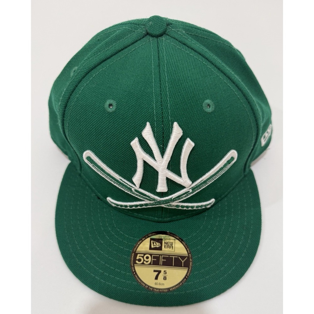 NWOT New York Yankees Crossed Bats MLB‎ NewEra 59FIFTY Fitted Cap HAT 7 5/8